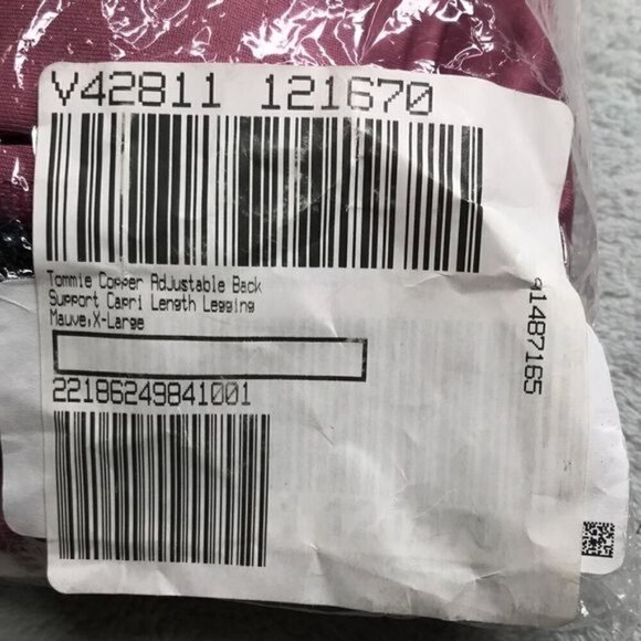 Tommie Copper Adjustable Back Support Leggings & Back Support Leggings XL New - Picture 8 of 9